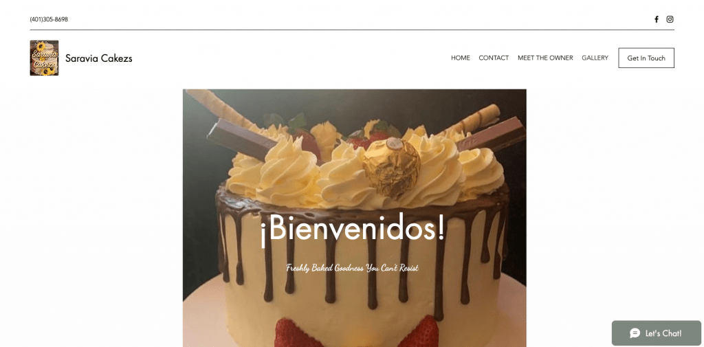 Saravia Cakezs Website