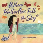Book cover for Where Butterflies Fill the Sky by Zahra Marwa