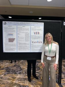 Katherine Labovitz at the EPA Conference in Philadelphia with her poster